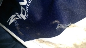 Holes in the winter jersey
