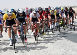 Niki Terpstra leading the Tour of Qatar